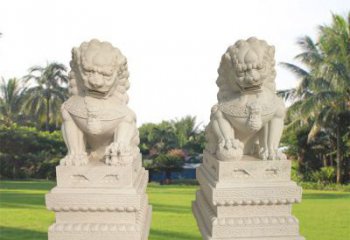 贵州狮子雕塑增添华贵气息