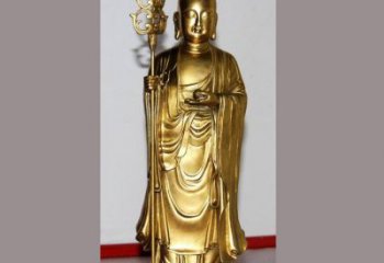 贵州铜雕寺庙佛堂地藏菩萨
