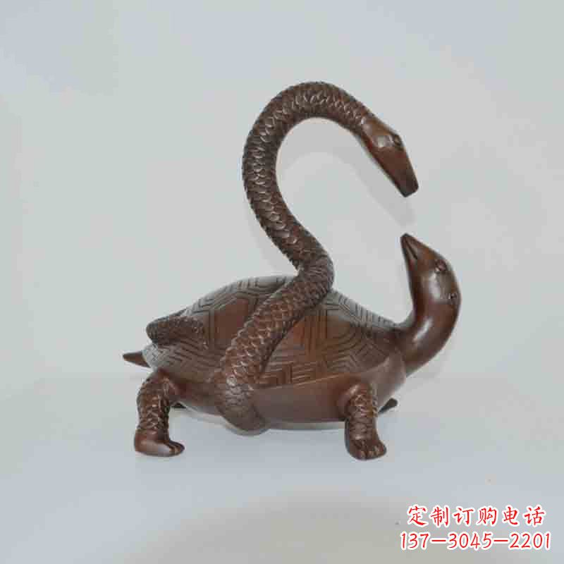 贵州乌龟背蛇龟蛇铜雕