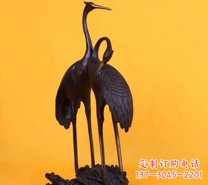 贵州仙鹤雕塑铜