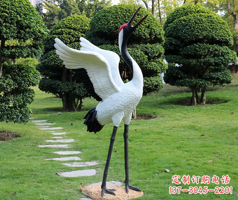 贵州仙鹤金属雕塑