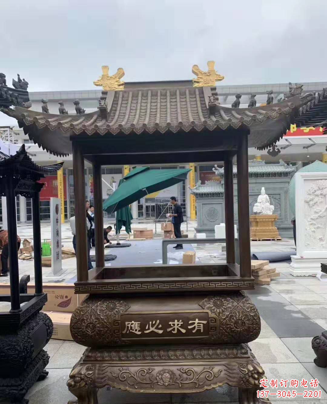 贵州香炉铜雕户外摆件寺庙景观雕塑