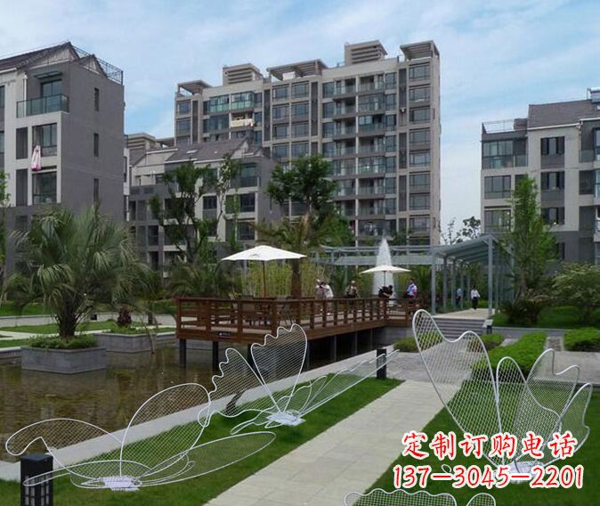 贵州小区不锈钢镂空蝴蝶雕塑