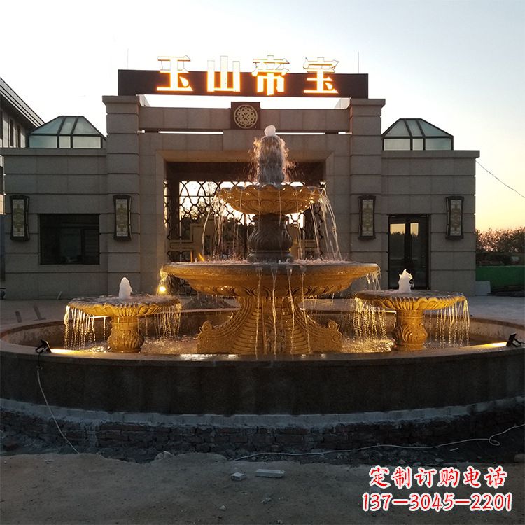 贵州小区广场欧式水景石雕喷泉