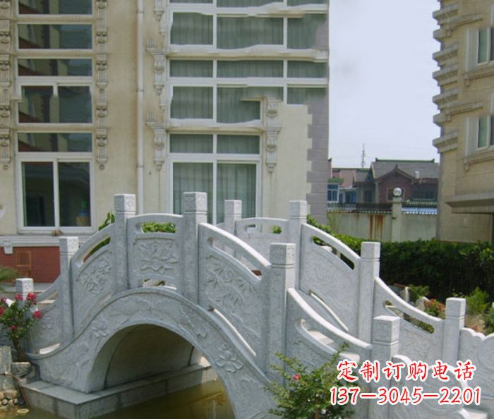 贵州小区景观大理石拱桥 (2)