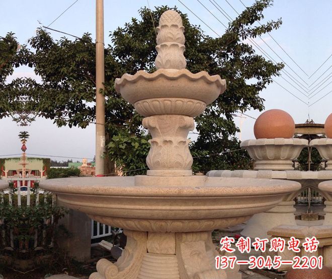贵州小区景观大型喷泉石雕 (4)