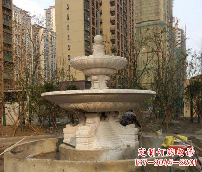 贵州小区景观大型喷泉石雕 (3)