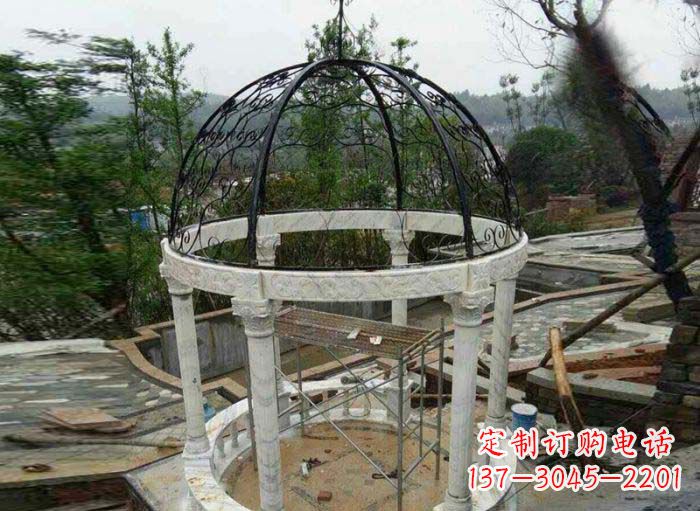 贵州小区欧式圆顶凉亭石雕