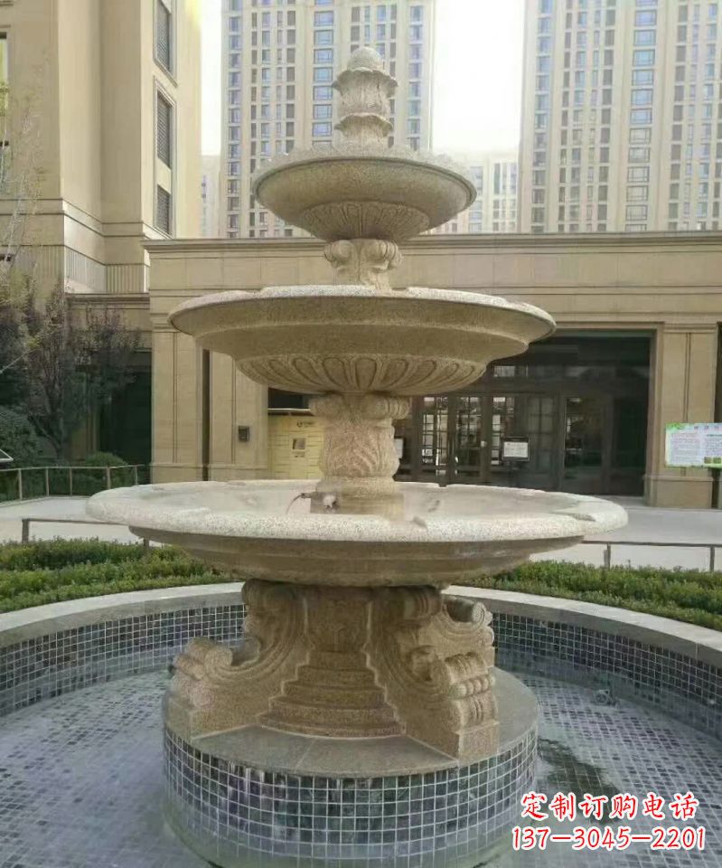 贵州小区喷泉石雕 (2)