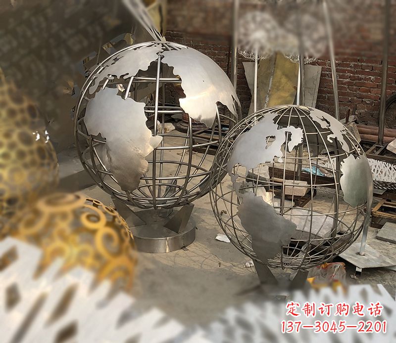 贵州校园不锈钢地球仪雕塑112