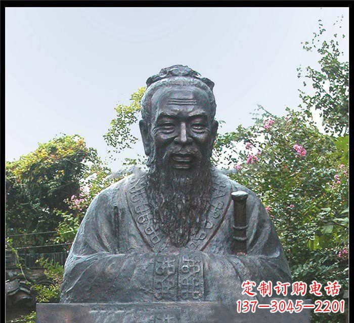 贵州校园大型孔子头像铜雕