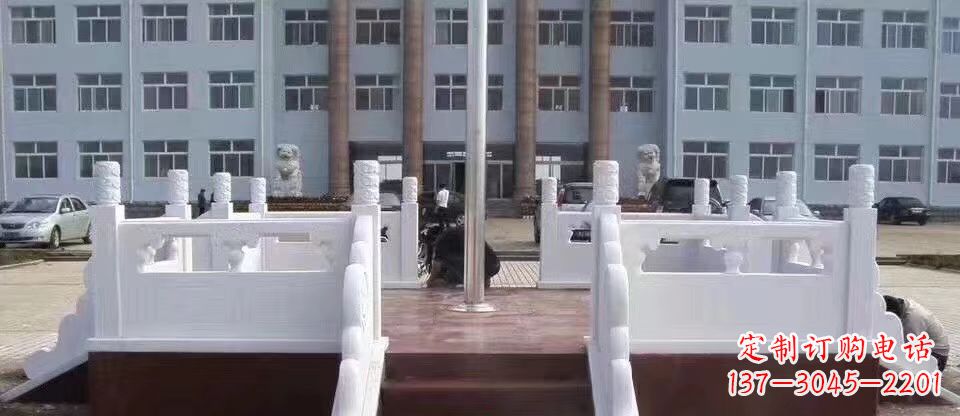 贵州校园汉白玉升旗台石雕