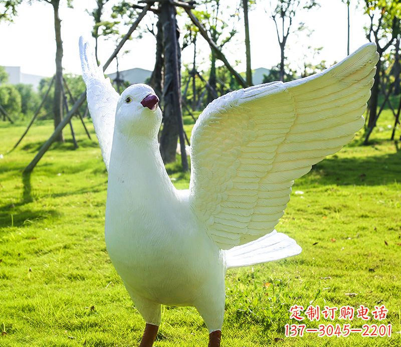贵州校园和平鸽雕塑