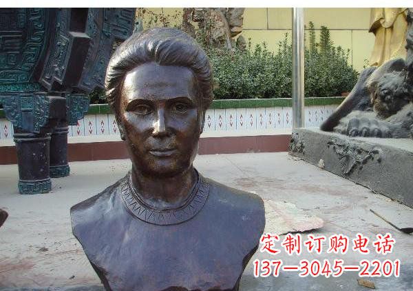 贵州校园居里夫头像铜雕