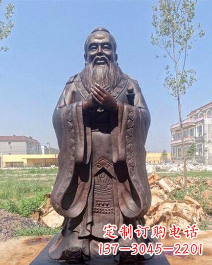 贵州校园孔子雕像 (2)