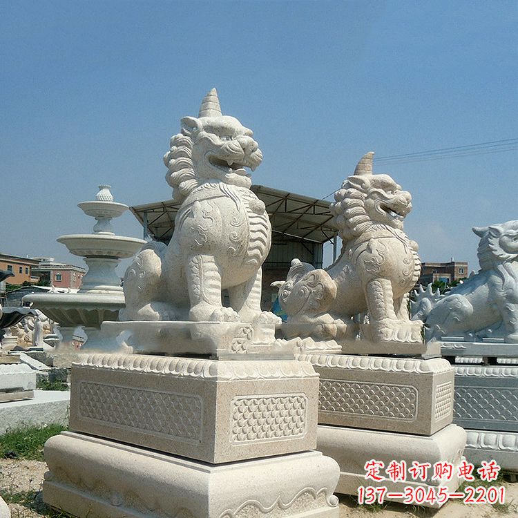贵州獬豸 石雕 独角兽-法院大门神兽雕塑