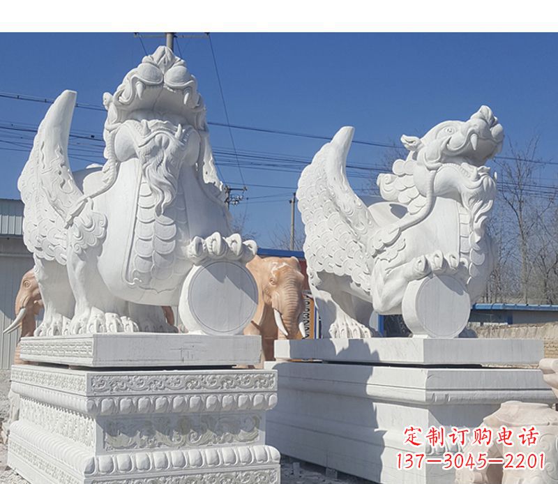 贵州獬豸法院门口神兽石雕