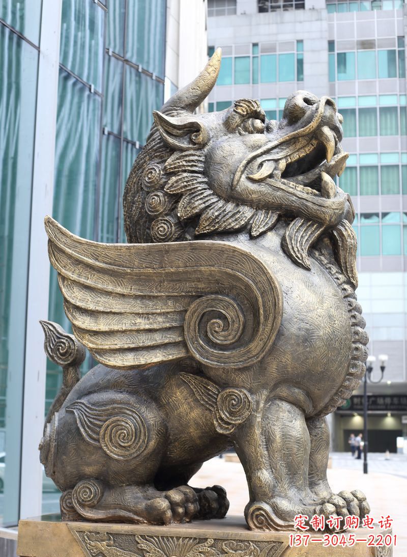贵州獬豸古代神兽铜雕