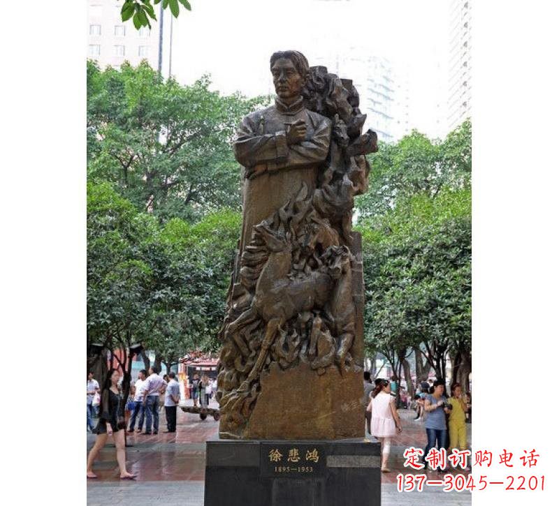 贵州徐悲鸿铜雕