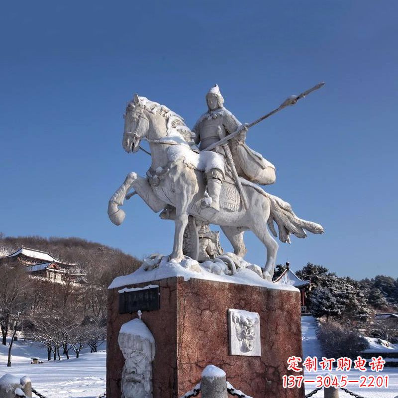 贵州薛仁贵骑马雕像-中国历史名人唐朝名将景区景观雕塑