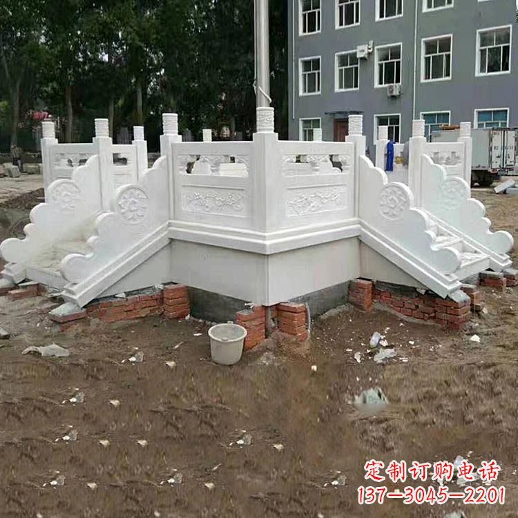 贵州学校汉白玉升旗台石雕