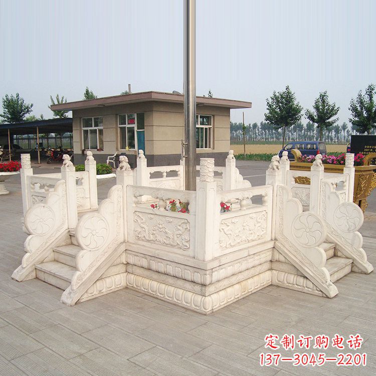 贵州学校校园芝麻白广场升旗台