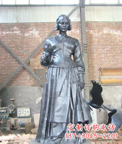 贵州医院校园西方名人南丁格尔铜雕