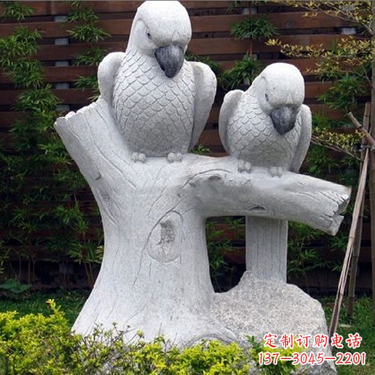 贵州鹦鹉大理石雕塑