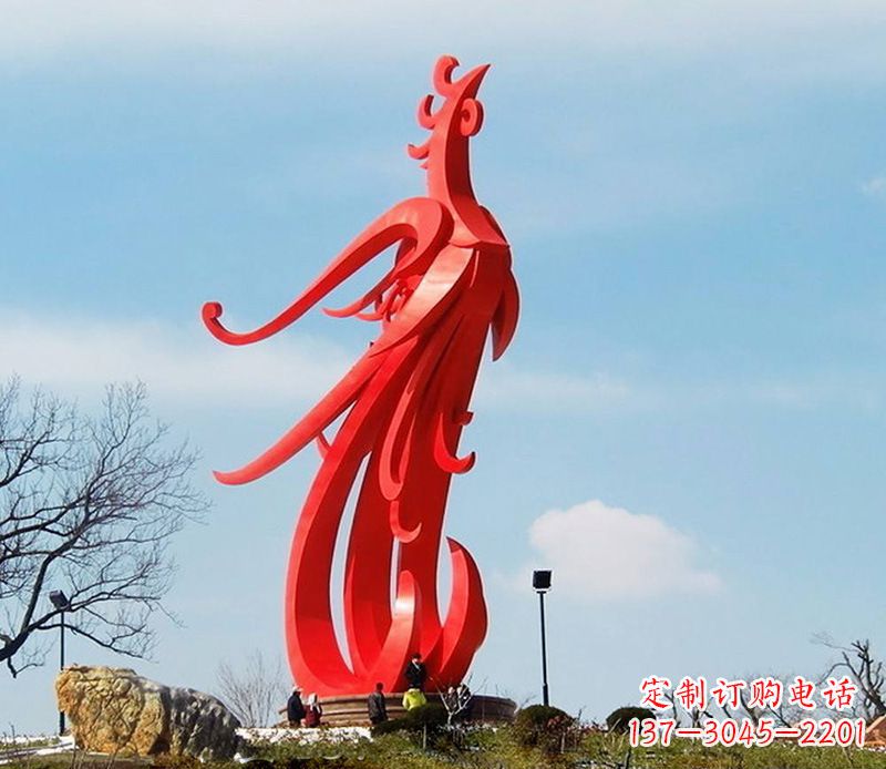 贵州园林不锈钢凤凰雕塑