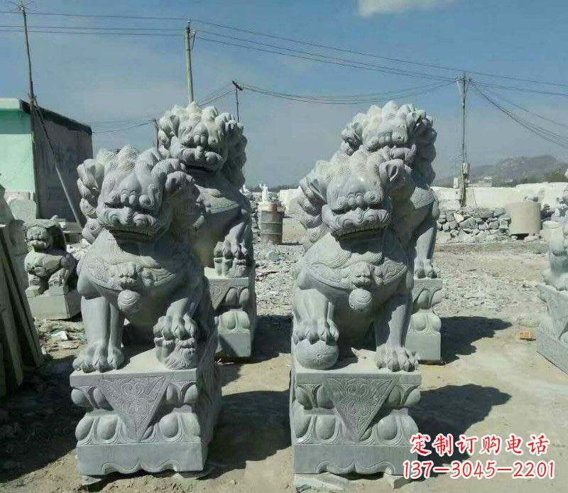 贵州园林仿古狮子景观石雕