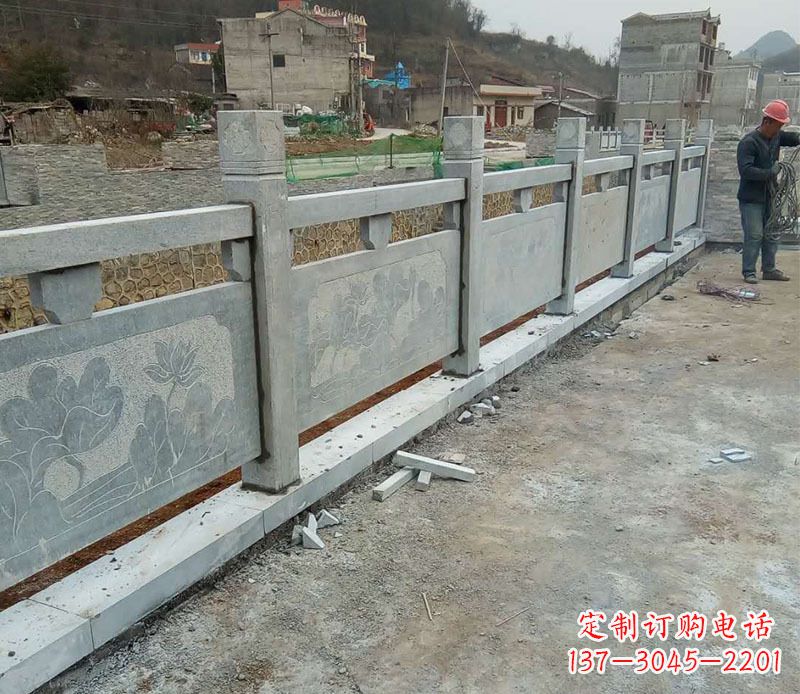 贵州园林仿古石栏板景观石雕 (5)