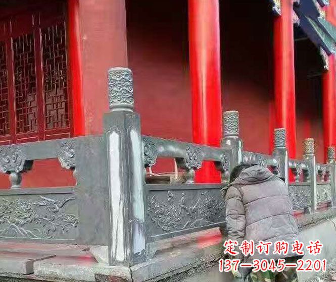 贵州园林仿古石栏板景观石雕 (9)