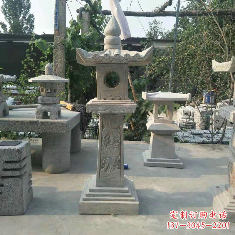 贵州园林仿古做旧中式石灯
