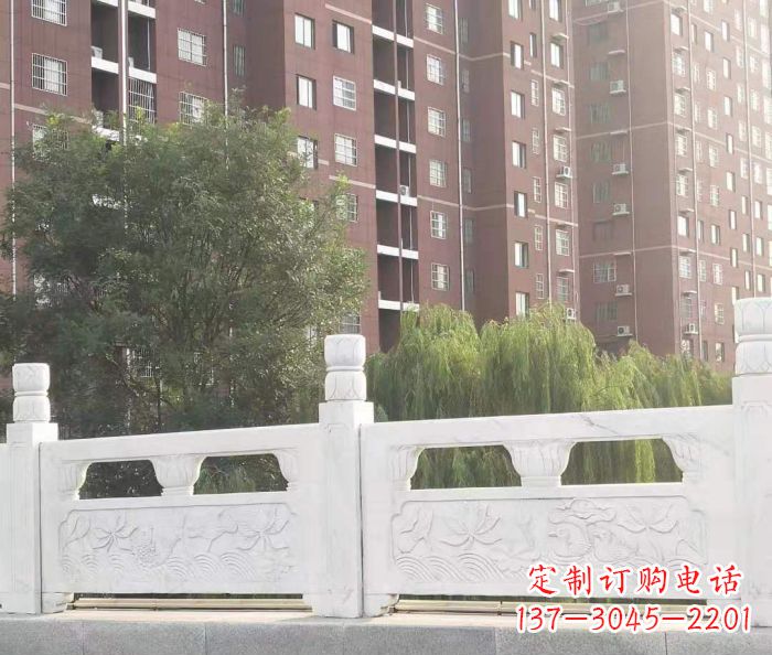 贵州园林汉白玉石浮雕栏板 (2)