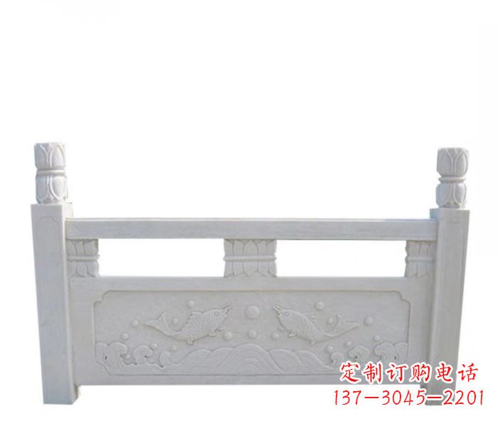 贵州园林汉白玉石浮雕栏板