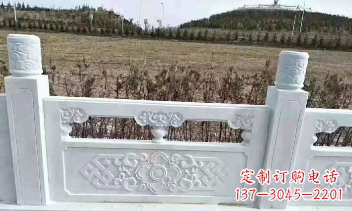 贵州园林汉白玉石浮雕栏板 (4)