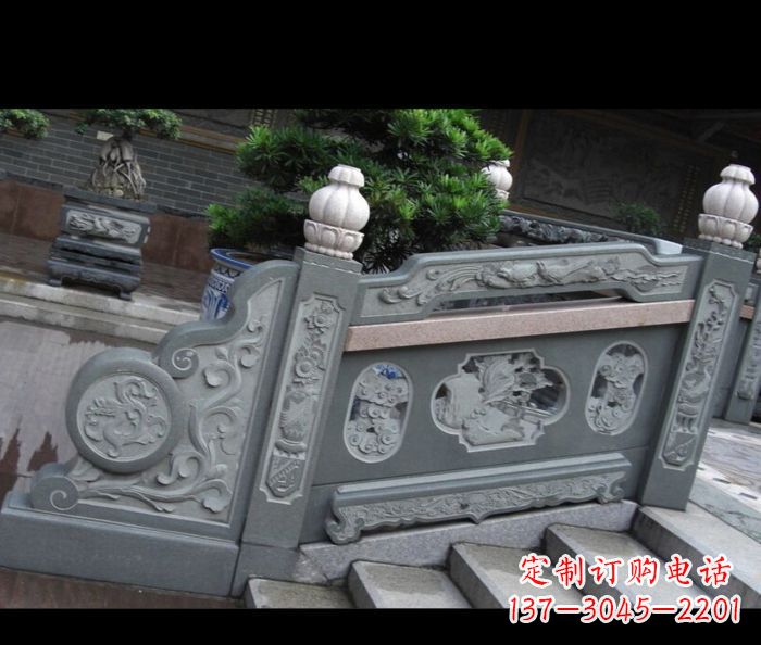 贵州园林景观大理石栏板雕塑 (6)