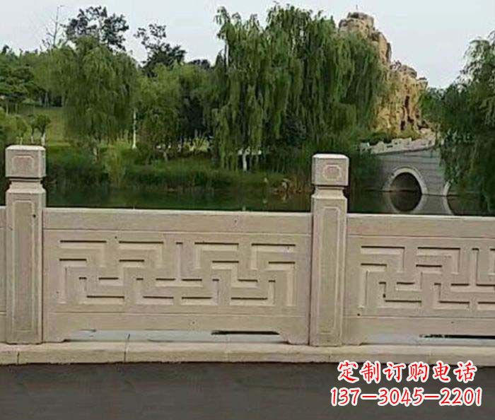 贵州园林景观大理石栏板石雕 (4)