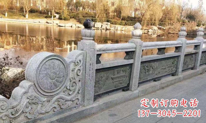 贵州园林景观大理石栏板石雕 (10)