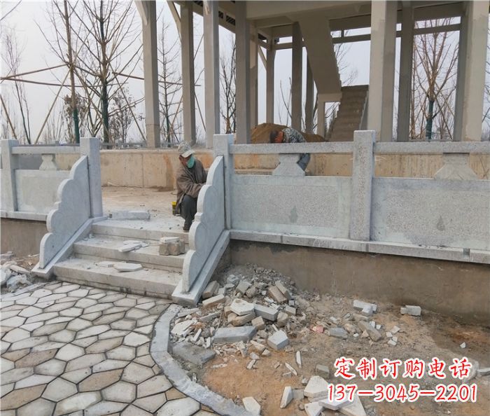 贵州园林景观大理石桥栏板石雕_2 (2)