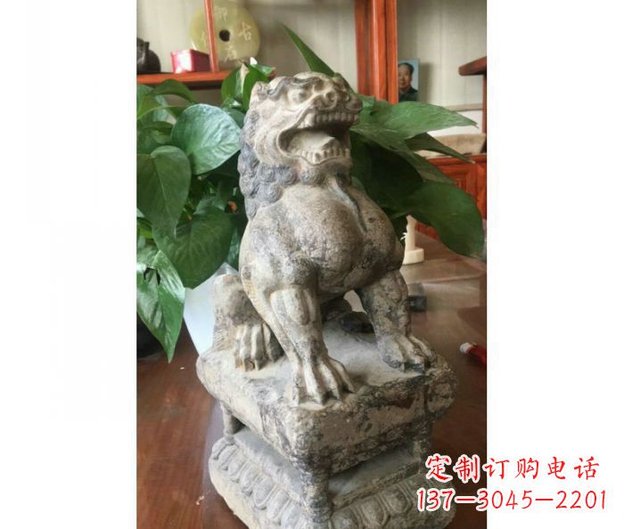 贵州园林景观大理石狮子石雕