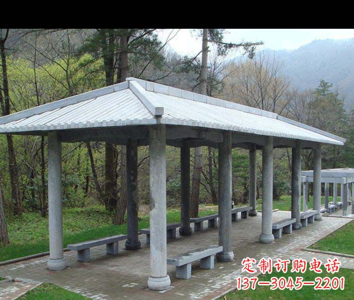 贵州园林景观仿古石雕长廊