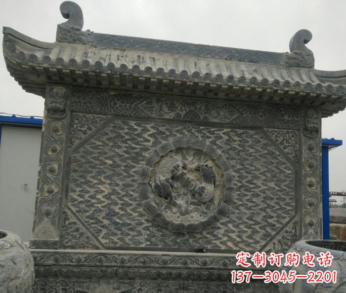 贵州园林景观仿古石雕影壁