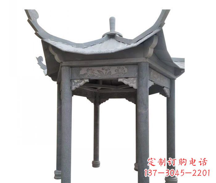 贵州园林景观仿古石雕凉亭 (3)