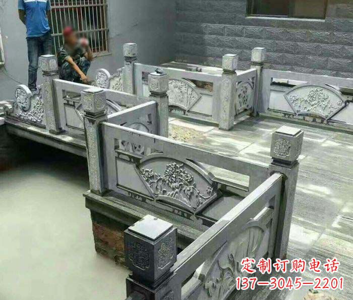 贵州园林景观仿古石浮雕栏板 (4)