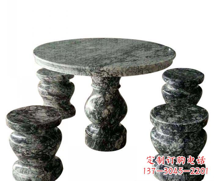 贵州园林景观圆形石桌凳