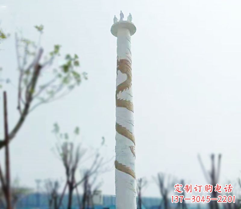贵州园林龙柱景观不锈钢
