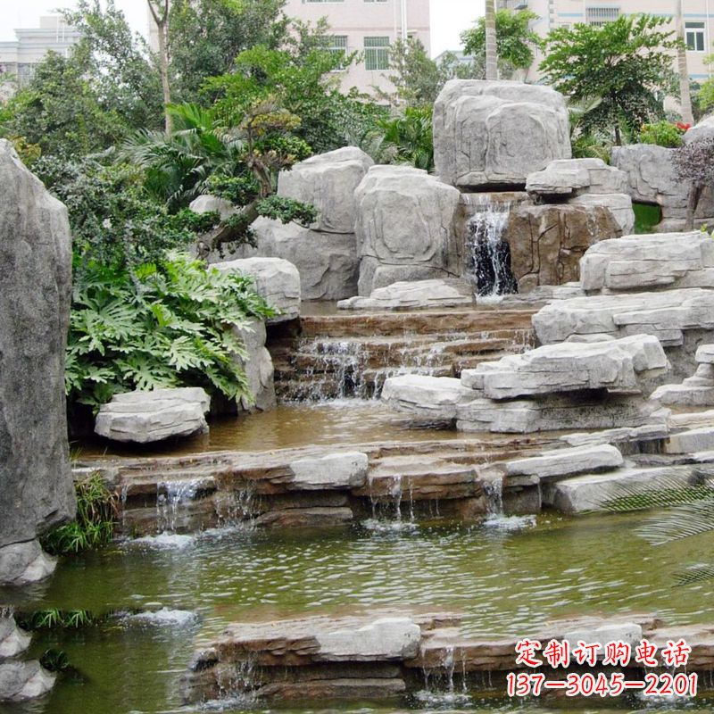 贵州园林石头假山流水