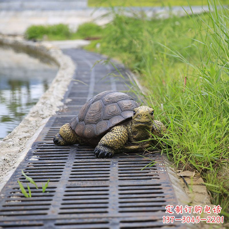 贵州园林水景动物仿真乌龟雕塑