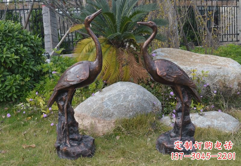 贵州站立仙鹤雕塑 (2)